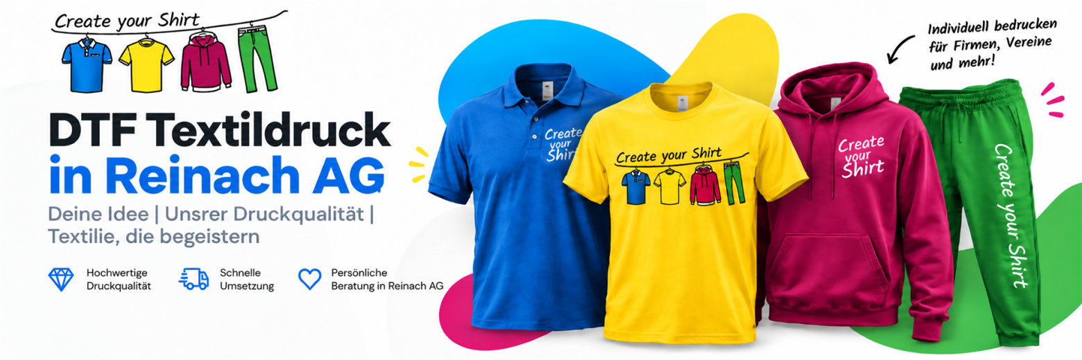 DTF Textildruck in Reinach AG